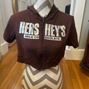 Hershey’s Chocolate Brown Crop Top